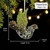 Semi-Green Christmas Snowflake Ornament Glitter Dust Finish Snowflake Shape Snowflake Hanging Ornament Transparent Hanging Style