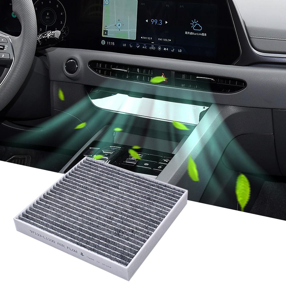 Car Engine Air Filter and Cabin Air Filter with Activated Carbon For Hyundai Sonata Santa Fe Tucson Kia Sorento K5 Carnival
