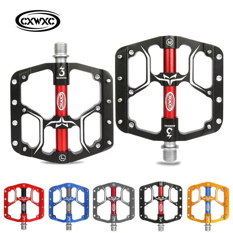 CXWXC Bicycle Pedals CXV15/CX930 Ultralight MTB Mountain Bike 3 Sealed Bearings Footrest for Wide Platform Cycling Parts