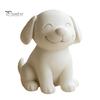 Cute Animal Sculpture Dog Figurine, 3D Printed Puppy Sculpture, Small Smile Desktop Desk Accessory Ornament for Living Room Table Decor, Gifts Lovers