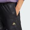 Adidas Embossed Monogram Fleece Pants Women Bottoms Black IA3178