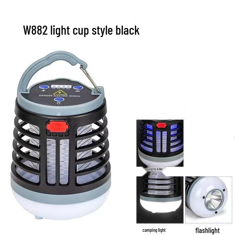 

Multifunctional USB Rechargeable LED Mosquito Killer Lamp for Outdoor Camping
