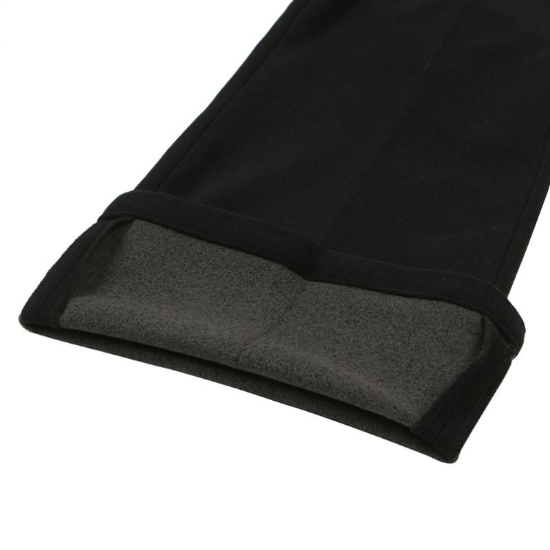 Onoff Women S Semi Wide Corduroy Fleece pantS Of5013lb Black
