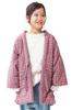 Tayutaf Hanten Made In Arrow Feather Sizes Pink Children's (Winter Jacket), Japan, Kurume, Kids', Pattern, M-L (Ages 9-11),