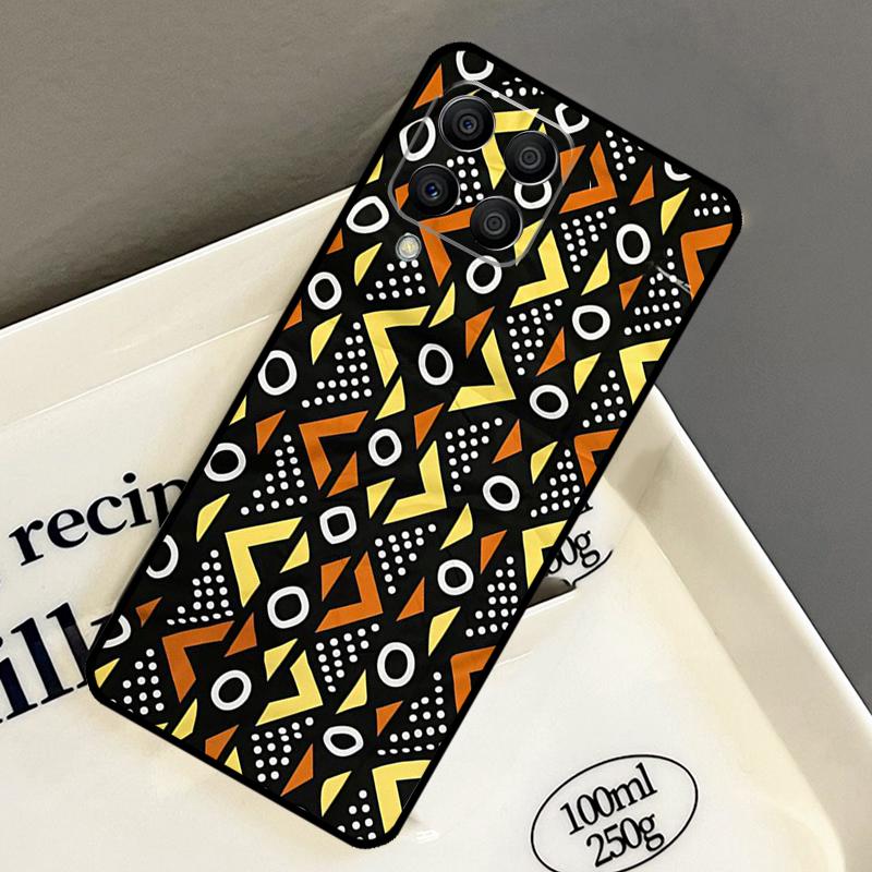 African Style Fabric Print Case For Samsung Galaxy M15 M55 M12 M13 M14 M54 M23 M16 M11 M21 M31 M20 M34 M52 M32 M36 M56