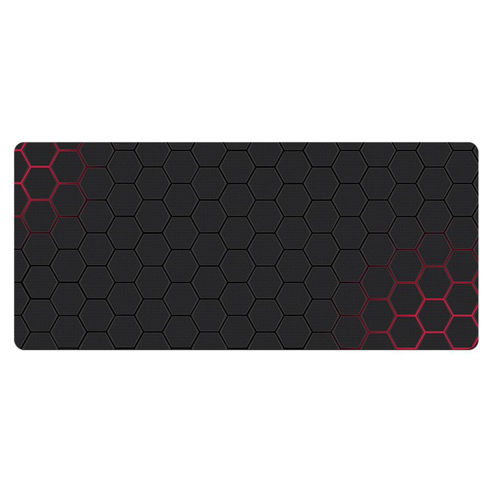 300x700x2mm Large Mouse Pad Honeycomb Pattern Anti-skid Rubber Desktop Mat