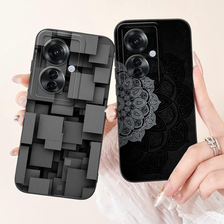 For OPPO Reno11 F 5G Case Reno 11F CPH2603 2024 Elegant Printing Camera Protective Shockproof Soft Silicone Phone Cases