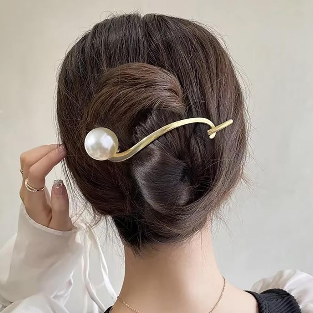 Korejský kov Butterfly Pearl Sponky do vlasů Sponky do vlasů Módní Spona do culíku Sponky do vlasů Sponky do vlasů Pokrývky hlavy Dámské Doplňky do vlasů