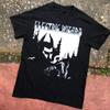 Maglietta Nera Vintage a Maniche Corte in Cotone Pesante Electric Wizard Band Tutte le Taglie