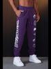 YOUNGLA Men's Cotton Printed Joggers - Gym, Sports, Casual Sweatpants