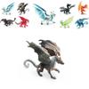 Colorful Pvc Dragon Creations Western Mythology Ice Dragon Fire Eagle Steel Dragon Tabletop Decor