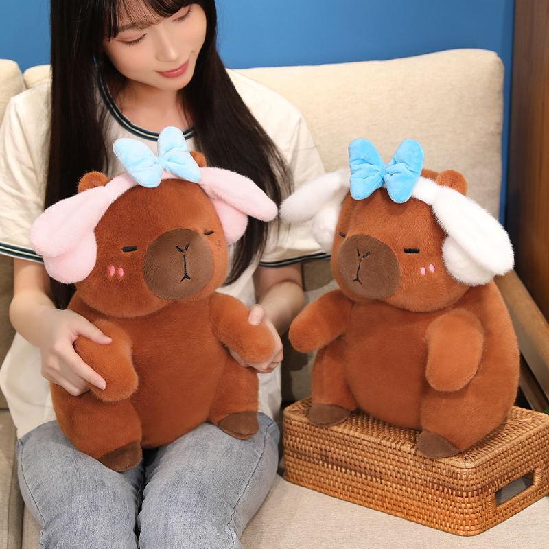 Creative Headphones Kapibala Chef Bread Plush Toys Magic Capybara Doll Doll Children Girls Gift
