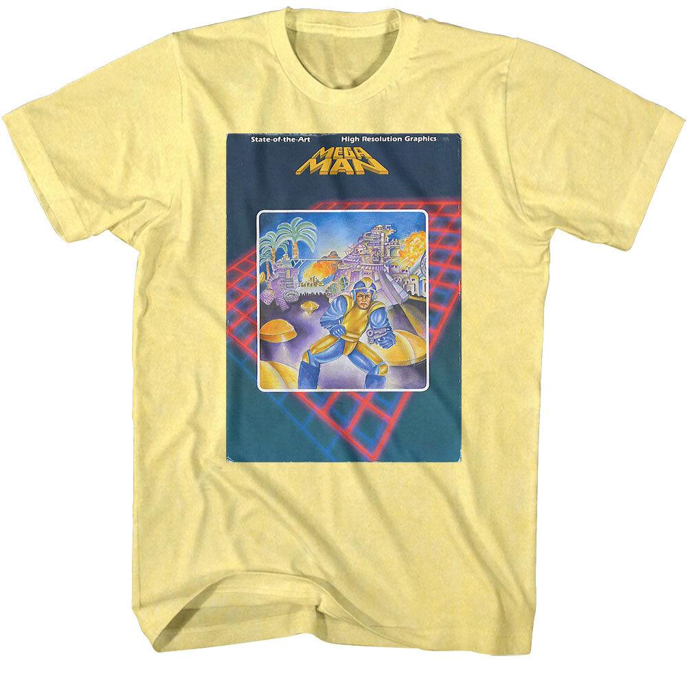Megaman Vintage Game Cover Men T Shirt S