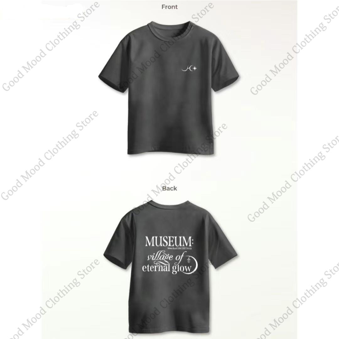 MAMAMOO Moon Byul T Shirt MUSEUM  Village Of Eternal Glow Concert Tour Tshirt Kpop Casual Summer Cotton Short Sleeve Tee Tops S