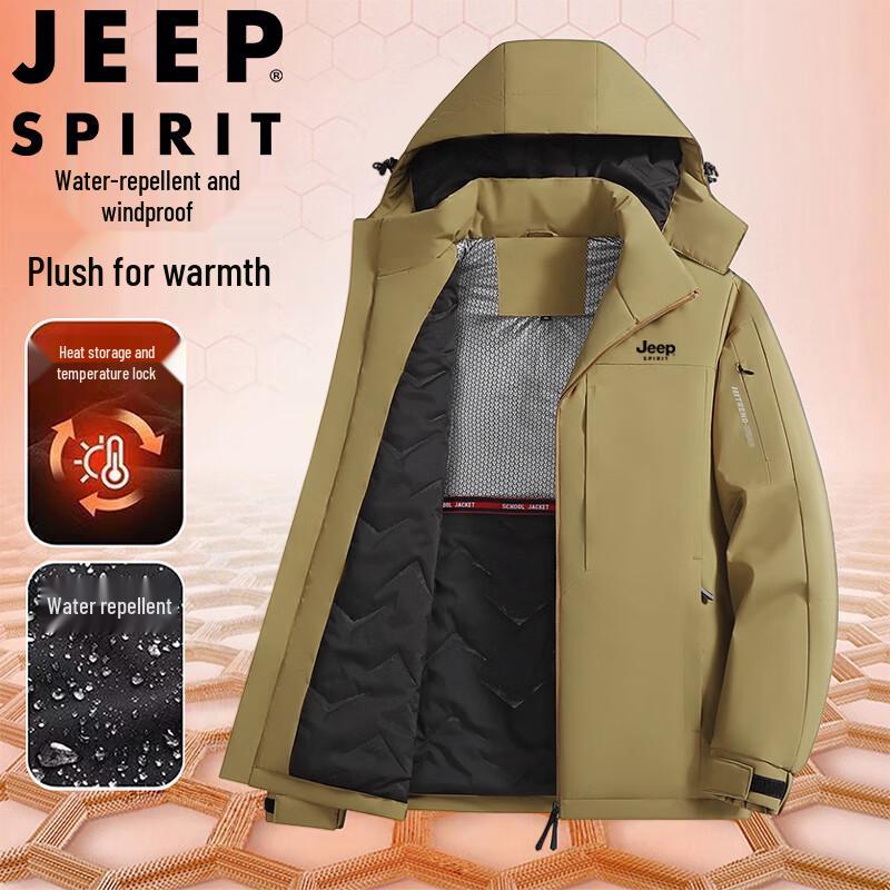 

JEEP SPIRIT Men s Thickened Winter Padded Jacket 5XL