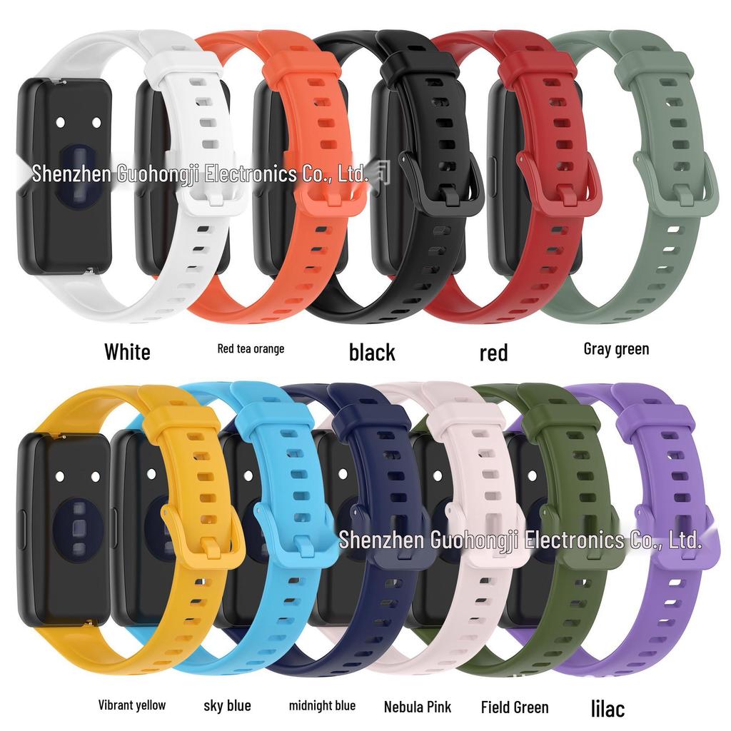 Silikonový řemínek pro Huawei Band 7 - Kompatibilní náhrada za oficiální verzi a verzi Honor.