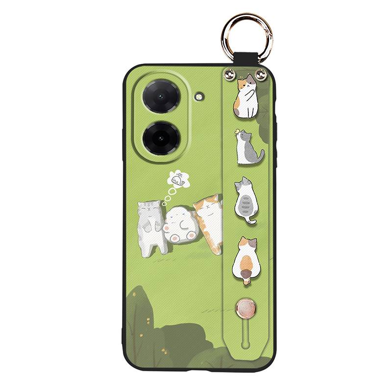 Wrist Strap Fashion Design Phone Case For Redmi A5 4G/Xiaomi Poco C71 4G Durable Soft Case Lanyard Protective Silicone