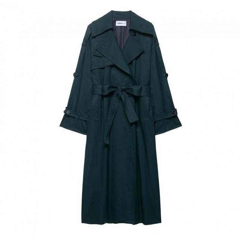 Womens Oversized Waterproof Trench Coat Long