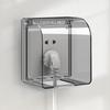 Self-Adhesive 86 Type Wall Socket Waterproof Box Plastic Prevent Electric Shock Electric Plug Cover Antifouling Safe