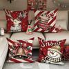 Christmas decoration pillowcase fawn snowman bell socks Christmas stick pattern suitable for home room sofa cushion cover