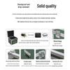 BOYANG 4-Compartment Aluminum Cable Flight Case