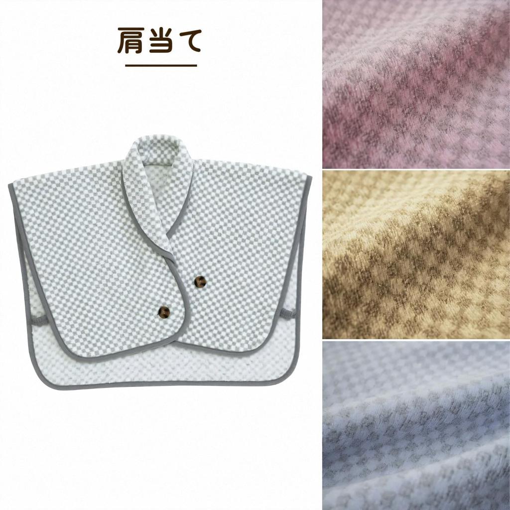 Romance Kosugi Shoulder Pad (M-L) Blue - Experience the feeling of a hot stone bath. Made in Japan.