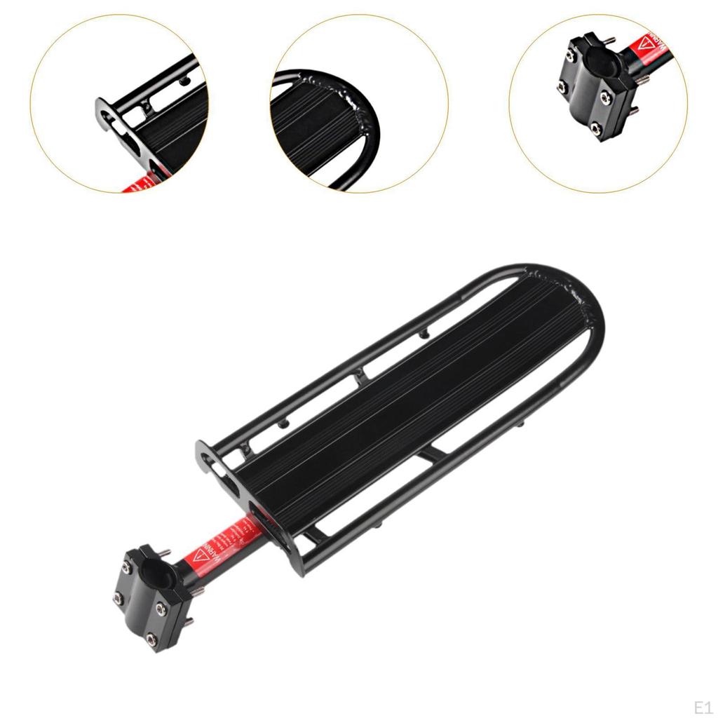 Aluminium Legierung Fahrrad Hinten Rack Reitstock Halter Rahmen Montiert Rücksitz Einfach zu Installieren für Mountain