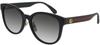 Sunglasses for Women GG0854SK 001 Black Green Red Gray Gradient [Gucci]