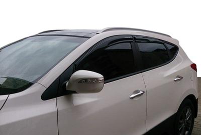 Handle Pads (4 Pcs, Stainless Steel) With Chip, Carmos - Turkish Steel for Hyundai IX-35 2010-2015