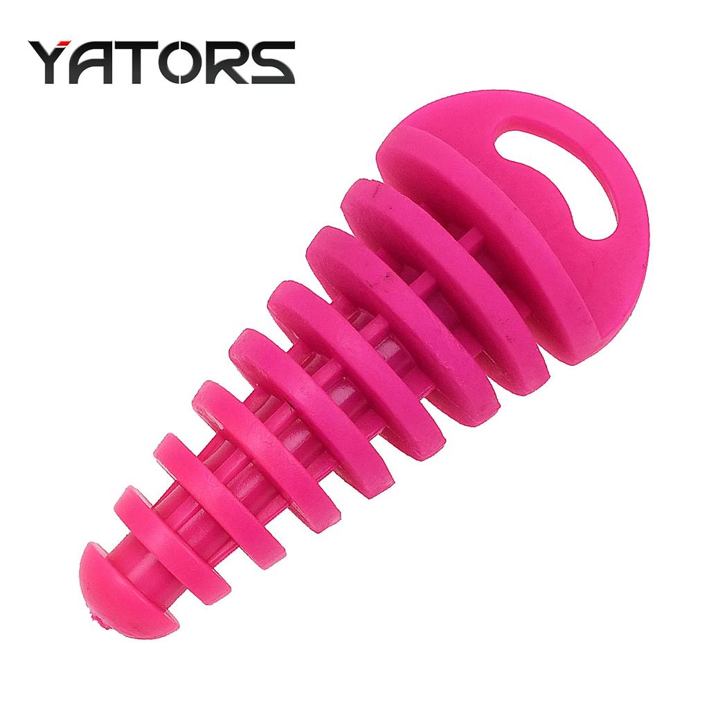 Exhaust Pipe Plug Motorcycle Motocross Tailpipe Rubber Air Bleeder Plug Exhaust Wash Plug Pipe Protector