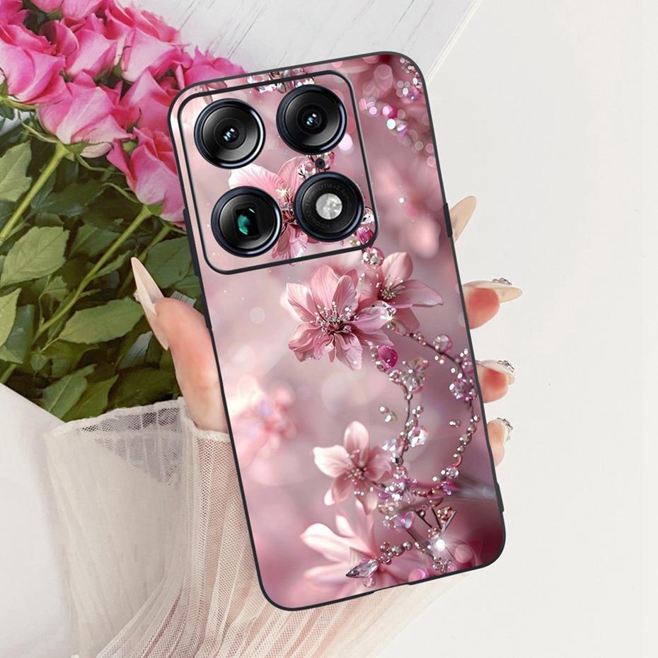 Fashion Letter Phone Case For Motorola Signature XT2603-2 Back Cover For Motorola Signature 5G Soft Black Silicone Cases