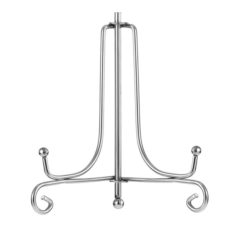 1Pcs Home Decoration Photo Pedestal Book Holder Display Stand Black Iron Plate Rack Easel