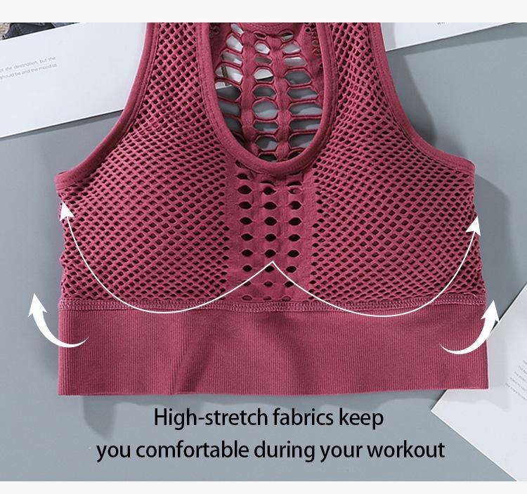 Sportovní podprsenka plus size s výřezem na zádech: Nárazuvzdorná a stylová jógová vesta