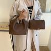 New Spring and Summer Retro Texture Portable Small Bag Female Messenger Bag Fashionable Small Bag Bucket Bag
