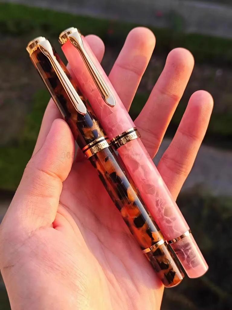 New ADMOK M800 Acrylic Piston Fountain Pen BOCK/Schmidt Soft Smooth No.6/35# Nib Inking Copy Students Writing Gift Pen