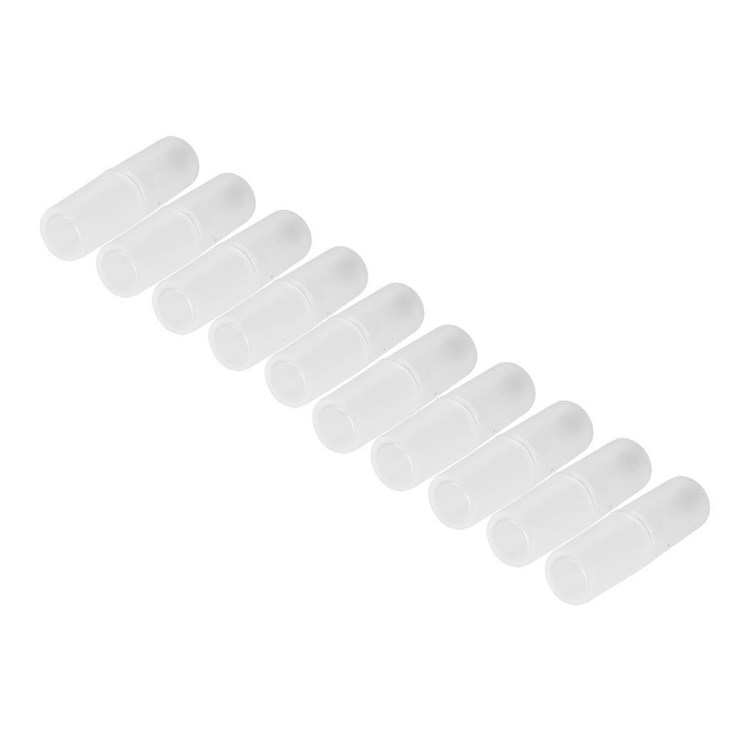 10PCS AAA To AA Size Cell Battery Converter Adapter Batteries Holder Case Switcher Transparent