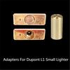 5 In 1/Set Durable Brass Copper Nozzle Refill Butane Gas Adapter For Dupont Lighter Yellow/Red/Green/Blue Caps Easy To Use