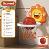 Kids Basketball Hoop Kit Foldable Hanging Basketball Board Creative Basketball Stand Kids Outdoor Indoor Game Sport Play Toys
