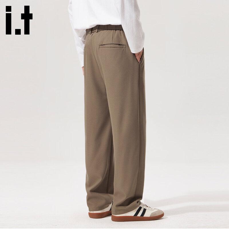 CHOCOOLATE Men's Vintage Drape Loose Casual Trousers