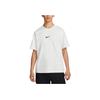 Nike Logo Print Crew Neck Oversized Short Sleeve Sport T-Shirt With Drop Shoulder Men Tops White DX6307-121