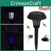 Lanterne Tue-Moustiques Solaire Jardin Extérieur Ip55 Étanche Piège à Insectes Led Pour Cour Et Patio
