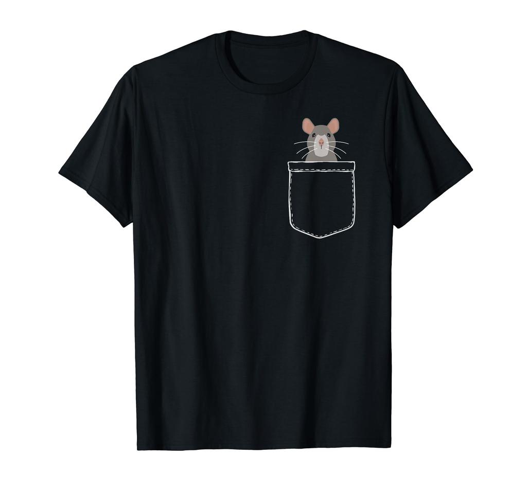 Mouse In the Pocket Cute Mouse Lover Sand Mouse Present Pocket Mouse T-shirt