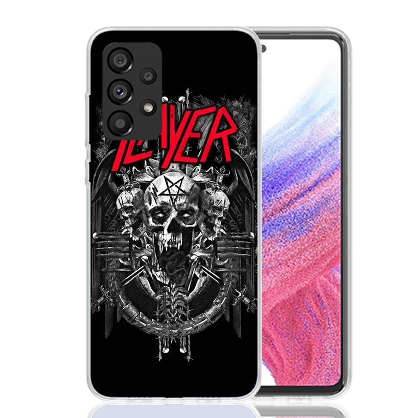 Slayer Heavy Metal Rock Band Phone Case For Samsung Galaxy A17 A16 A14 A15 A13 A57 A56 A54 A55 A53 A37 A36 A34 A35 A33 A26 A24 A