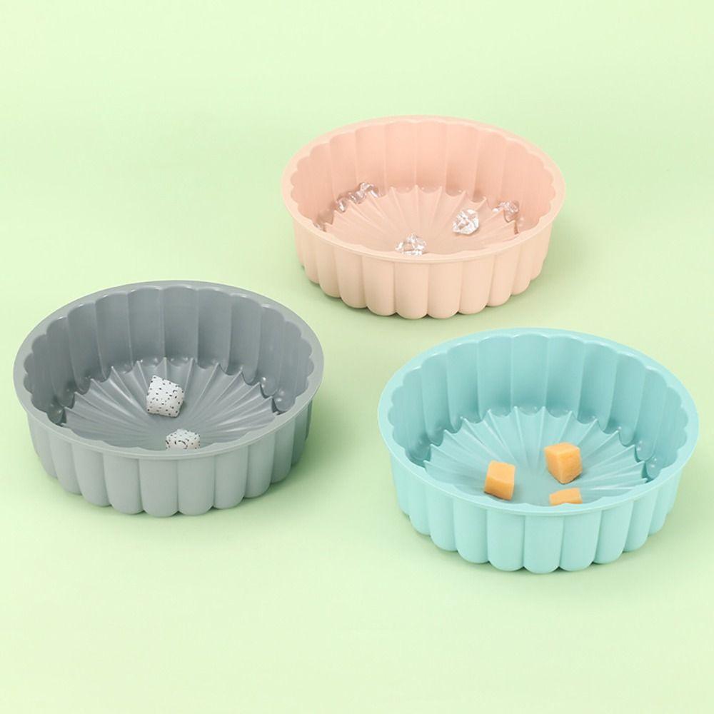 1 st Ny Non-stick Charlotte Kakform Rund Silikon Bakform 20 cm Kakform För Tarte Paj