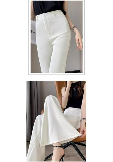 Women's High Waist Flared Bodycon Wide Leg Summer Pants