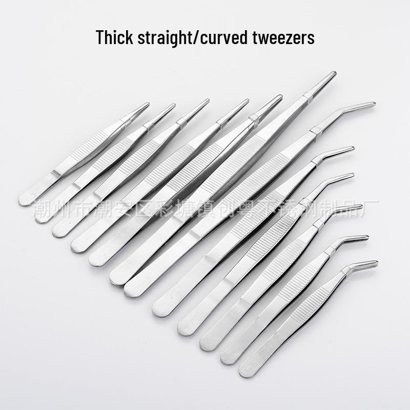 Stainless Steel 304 Non-Slip Toothed Tweezers for Succulents