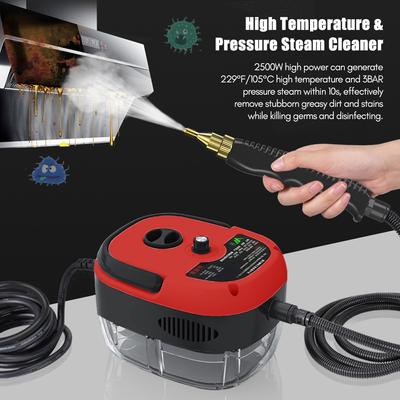 2500W Portable Handheld Steam Cleaner High Temperature Pressurized Steam Cleaning Machine with