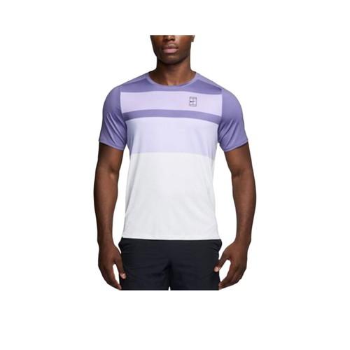 

Nike Men s Casual Breathable Crew Neck Short Sleeve T-Shirt in White and Purple M