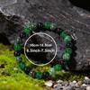 Festive Gifts Green Agate African Turquoise Black Onyx Beaded Bracelet Natural Fashion Jewelry For Men Women Daily Wear Gift