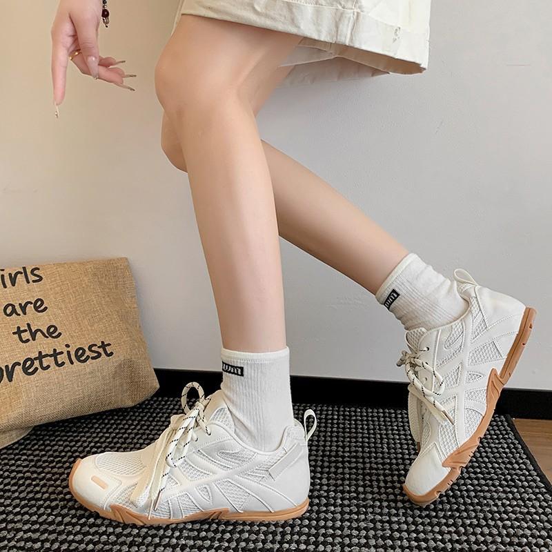 2025 summer Forrest Gump shoes women's breathable retro German training shoes mesh platform new casual versatile sports dad shoes